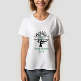 Lofaris Black Green Tree Family Reunion Custom Name TShirt
